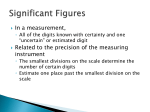 To determine the number of significant figures in a measurement