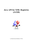 Java API for XML Registries _JAXR_