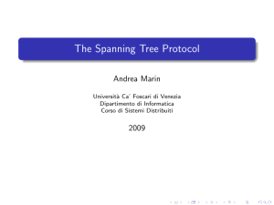 The Spanning Tree Protocol - Dipartimento di Scienze Ambientali