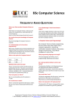 BSc Computer Science Frequently Asked QuestionsWhere