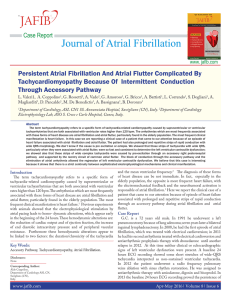 Persistent Atrial Fibrillation And Atrial Flutter Complicated By