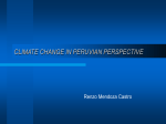 CLIMATE CHANGE IN PERUVIAN PERSPECTIVE