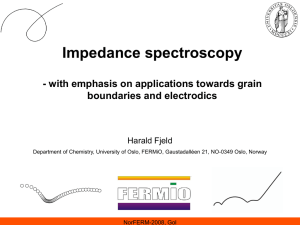 Impedance spectroscopy