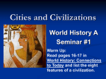 Cities and Civilizations