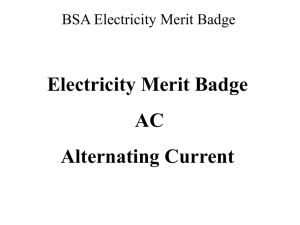 BSA Electricity Merit Badge