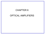 chapter 6 optical amplifiers