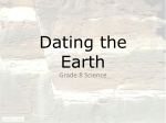 Dating the Earth Power Point