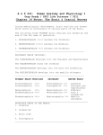 Ch 14 Notes: The Brain and Cranial Nerves 2012