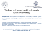 Thiolated poly(aspartic acid) in ophthalmic therapy