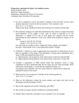 Preparatory questions for Quiz-1 on Statistics course.