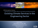 Existing Climate Services in the Engineering Sector