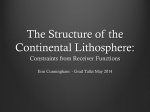 The Structure of the Continental Lithosphere