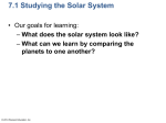 Our Planetary System I