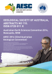 GEOLOGICAL SOCIETY OF AUSTRALIA, ABSTRACTS NO 110