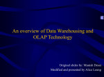 An overview of Data Warehousing and OLAP Technology