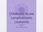 Childhood Acute Lymphoblastic Leukemia