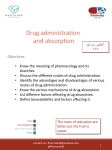 1- Drug administration and absorption TEAM436