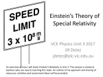 A8 Teaching Einstein`s Relativity in Unit 3