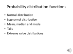 Random variable distributions