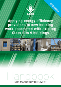 Applying Energy Efficiency Provisions to New Building Work