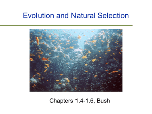 Evolution and Natural Selection (Lecture 2)