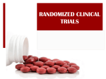 RANDOMIZED CLINICAL TRIALS