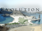 Evolution The Change of Populations over Time