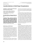 Candida Infections in Solid Organ Transplantation