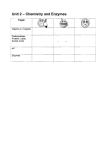 Unit 2 - Chemistry and Enzymes