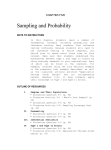 CHAPTER FIVE Sampling and Probability NOTE TO