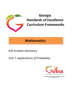 Georgia Analytic Geometry Unit 7