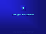 Primitive Data Types