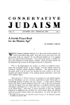 CONSERVATIVE JUDAISM - The Rabbinical Assembly