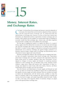 Money, Interest Rates, and Exchange Rates