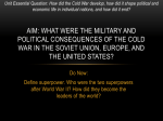 AIM: What were the military and political consequences of