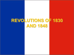 REVOLUTIONS OF 1830 AND 1848