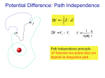 Potential Difference: Path Independence