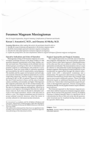 Foramen Magnum Meningiomas