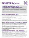 pancreatic cancer facts 2016 - Pancreatic Cancer Action Network