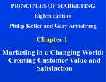 Chapter 1: Marketing in a Changing World