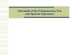 Aftermath of the Peloponnesian War and Spartan Supremacy