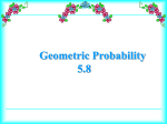 Using Area to Find Geometric Probability