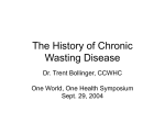 The History of Chronic Wasting Disease