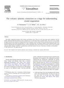 The volcanic–plutonic connection as a stage for