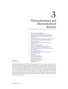Chapter 3. Thermodynamics and Electrochemical Kinetics