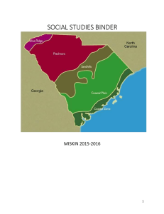 SOCIAL STUDIES BINDER - Kershaw County School District