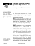 Tree species composition and diversity gradients in white