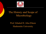 Unit 1: History and Scope of Microbiology