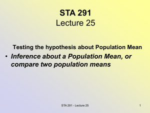 STA 291