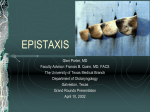 epistaxis - UTMB.edu